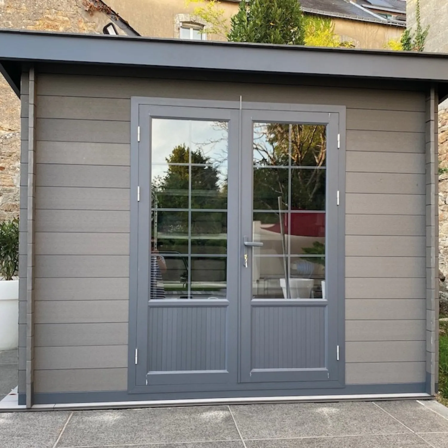 Abri terrasse toit en verre