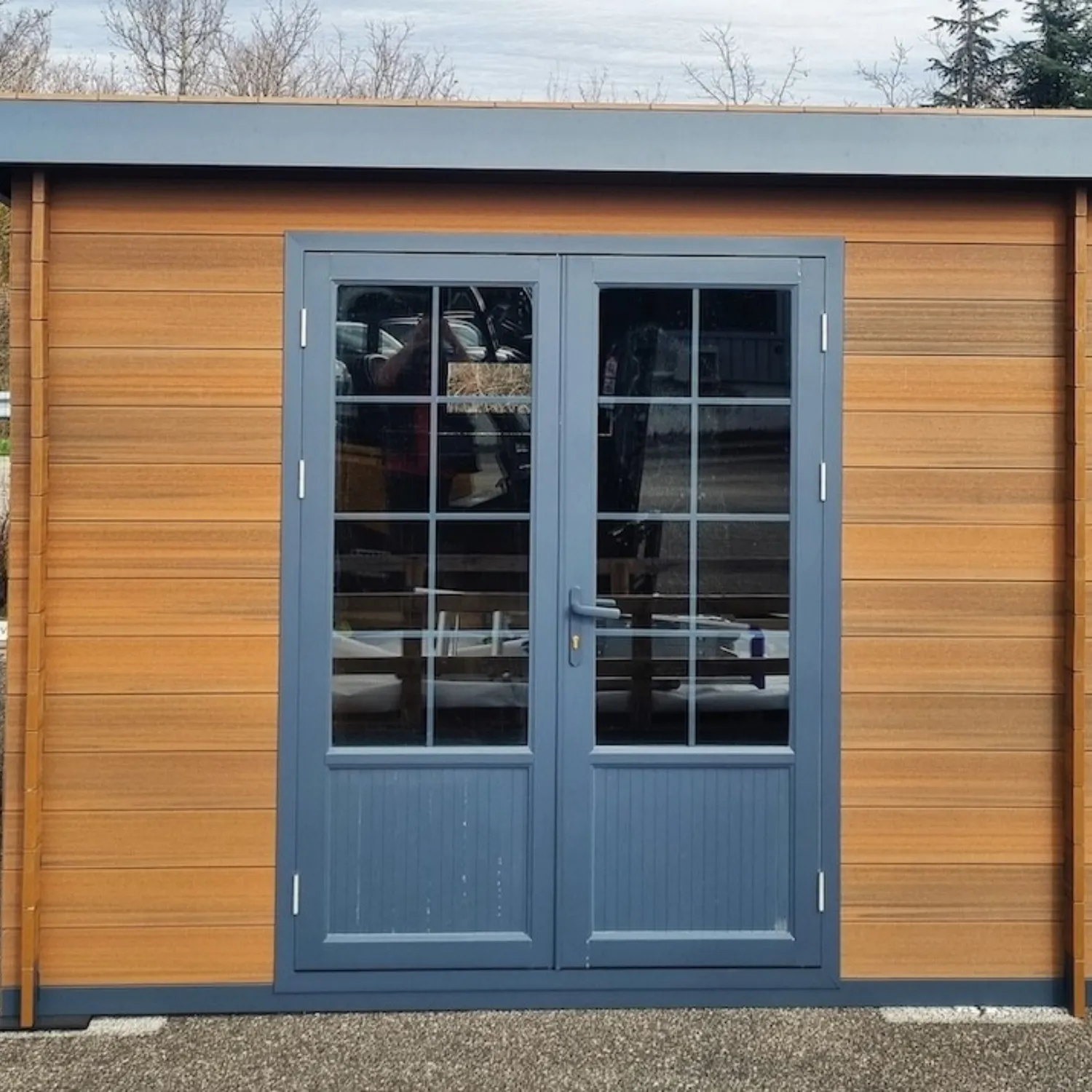 Terrasse moderne avec abri aluminium